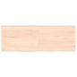 Preview: ARDEBO.de - Tischplatte 140x50x(2-6) cm Massivholz Unbehandelt Baumkante