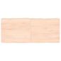 Preview: ARDEBO.de - Tischplatte 140x60x(2-6) cm Massivholz Unbehandelt Baumkante