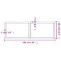 Preview: Tischplatte 160x50x(2-6) cm Massivholz Unbehandelt Baumkante