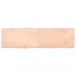 Preview: Tischplatte 180x50x(2-6) cm Massivholz Unbehandelt Baumkante