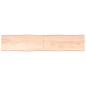 Preview: ARDEBO.de - Tischplatte 200x40x(2-4) cm Massivholz Unbehandelt Baumkante