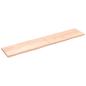 Preview: Tischplatte 200x40x(2-4) cm Massivholz Unbehandelt Baumkante