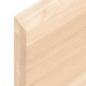 Preview: Tischplatte 200x40x(2-4) cm Massivholz Unbehandelt Baumkante