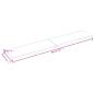 Preview: Tischplatte 200x40x(2-4) cm Massivholz Unbehandelt Baumkante