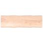 Preview: ARDEBO.de - Tischplatte 200x60x(2-6) cm Massivholz Unbehandelt Baumkante