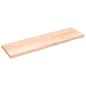 Preview: Tischplatte 200x60x(2-6) cm Massivholz Unbehandelt Baumkante
