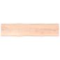 Preview: ARDEBO.de - Tischplatte 220x50x(2-4) cm Massivholz Unbehandelt Baumkante