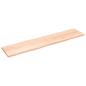 Preview: Tischplatte 220x50x(2-4) cm Massivholz Unbehandelt Baumkante
