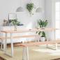 Preview: ARDEBO.de - Tischplatte 220x60x(2-4) cm Massivholz Unbehandelt Baumkante