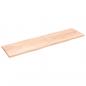 Preview: Tischplatte 220x60x(2-4) cm Massivholz Unbehandelt Baumkante