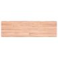 Preview: ARDEBO.de - Tischplatte 140x40x(2-6) cm Massivholz Behandelt Baumkante