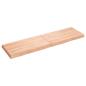 Preview: Tischplatte 140x40x(2-6) cm Massivholz Behandelt Baumkante