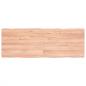 Preview: ARDEBO.de - Tischplatte 140x50x(2-4) cm Massivholz Behandelt Baumkante