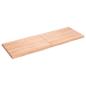 Preview: Tischplatte 140x50x(2-4) cm Massivholz Behandelt Baumkante