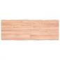 Preview: ARDEBO.de - Tischplatte 140x50x(2-6) cm Massivholz Behandelt Baumkante