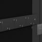 Preview: Schmuckschrank mit Spiegel Wandmontage Schwarz 30x8,5x106 cm
