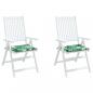 Preview: Sitzkissen 2 Stk. Blattmuster 50x50x3 cm Stoff