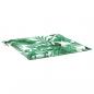 Preview: Sitzkissen 2 Stk. Blattmuster 50x50x3 cm Stoff