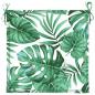 Preview: Sitzkissen 2 Stk. Blattmuster 50x50x3 cm Stoff