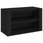 Preview: Schuhregal Schwarz 75x35x45 cm Holzwerkstoff
