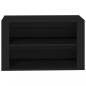 Preview: Schuhregal Schwarz 75x35x45 cm Holzwerkstoff