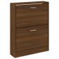 Preview: Schuhschrank Braun Eichen-Optik 59x17x81 cm Holzwerkstoff