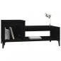 Preview: Couchtisch Schwarz 100x50x45 cm Holzwerkstoff