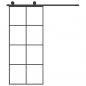 Preview: Schiebetür mit Beschlag 90x205 cm ESG-Glas & Aluminium