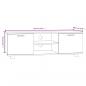 Preview: TV-Schrank Braun Eichen-Optik 120x40,5x35 cm Holzwerkstoff