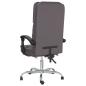 Preview: Bürostuhl mit Massagefunktion Grau Kunstleder