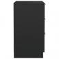 Preview: Nachttische 2 Stk. Schwarz 40x36x65 cm