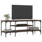 Preview: TV-Schrank Braun Eichen-Optik 121x35x45cm Holzwerkstoff & Eisen