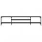 Preview: TV-Schrank Schwarz 201x35x45 cm Holzwerkstoff & Eisen