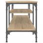 Preview: TV-Schrank Sonoma-Eiche 201x35x45 cm Holzwerkstoff & Eisen