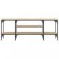Preview: TV-Schrank Sonoma-Eiche 121x35x45 cm Holzwerkstoff & Eisen