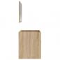 Preview: Badschrank mit Spiegel Sonoma-Eiche Holzwerkstoff