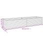 Preview: Hochbeet 194x50x36 cm Cortenstahl