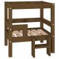 Preview: Hundebett Honigbraun 55,5x53,5x60 cm Massivholz Kiefer