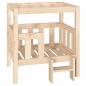 Preview:  Hundebett 65,5x43x70 cm Massivholz Kiefer