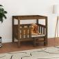 Preview: ARDEBO.de - Hundebett Honigbraun 75,5x63,5x70 cm Massivholz Kiefer