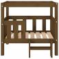 Preview: Hundebett Honigbraun 75,5x63,5x70 cm Massivholz Kiefer