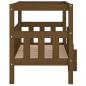 Preview: Hundebett Honigbraun 75,5x63,5x70 cm Massivholz Kiefer