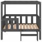 Preview: Hundebett Grau 95,5x73,5x90 cm Massivholz Kiefer