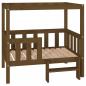 Preview:  Hundebett Honigbraun 95,5x73,5x90 cm Massivholz Kiefer
