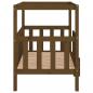 Preview:  Hundebett Honigbraun 105,5x83,5x100 cm Massivholz Kiefer