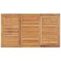 Preview: 7-teiliges Garten-Ess-Set 140 x 80 cm Massivholz Teak