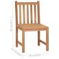 Preview: 7-teiliges Garten-Ess-Set 140 x 80 cm Massivholz Teak