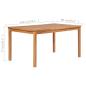 Preview: 7-teiliges Garten-Ess-Set 150 x 90 cm Massivholz Teak