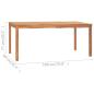 Preview: 9-teiliges Garten-Ess-Set 180 x 90 cm Massivholz Teak