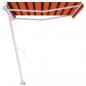 Preview: Standmarkise Manuell Einziehbar 450x350 cm Orange/Braun